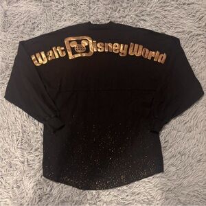 Walt Disney World Spirit Jersey Belle of the Ball Bronze Adult XS Black Glitter